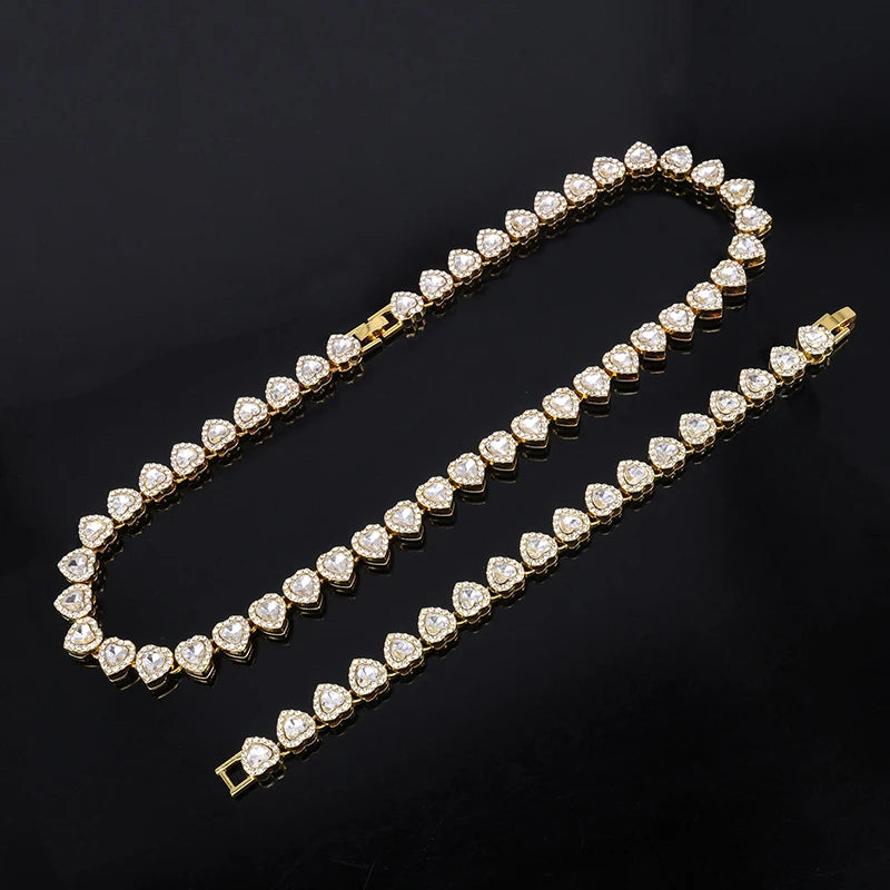 DÚO CORAZÓN RESPLANDECIENTE (COLLAR + PULSERA GRATIS)