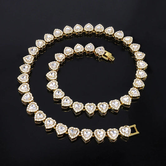 DÚO CORAZÓN RESPLANDECIENTE (COLLAR + PULSERA GRATIS)